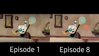 The Cuphead Show Episode 1 VS Episode 8 Comparison