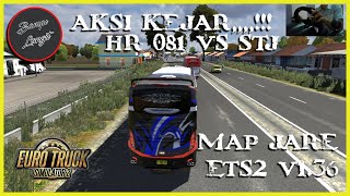 [ETS2 v1.36] Aksi Kejar Bus P.O Haryanto 081 VS Sudiro Tungga Jaya #ayonaikbis #newnormal screenshot 5