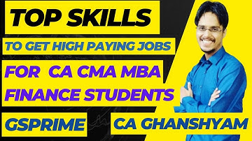 top skills to improve after CA CMA MBA Finance