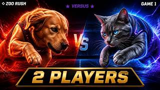 Dog vs Cat — Who Wins? 🐶🐱 ZOO RUSH 2 Players Game 1 screenshot 4