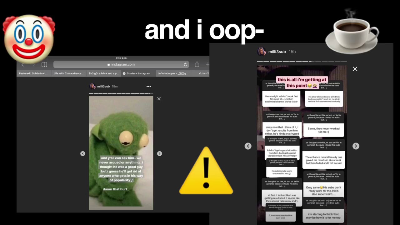 "KMT VELMENTAL AUDIO NEGATIVE AFFIRMATIONS AND IG BEEF" reupload