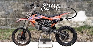 I Bought a 125cc Pit Bike For $200 *Lets Get It Running and Riding
