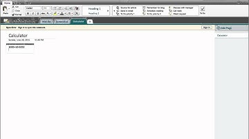 OneNote Calculator