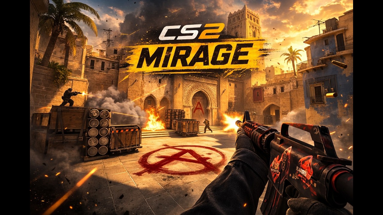 CS2 Mirage Ranked- Competitive Match