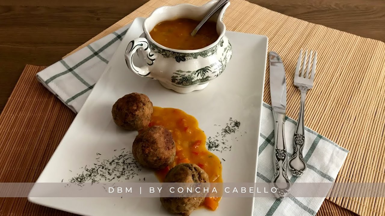 Albóndigas de Berenjena Blanca con Salsa de Verduritas al Curry