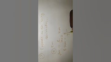 Express as km using decimals##haghtag