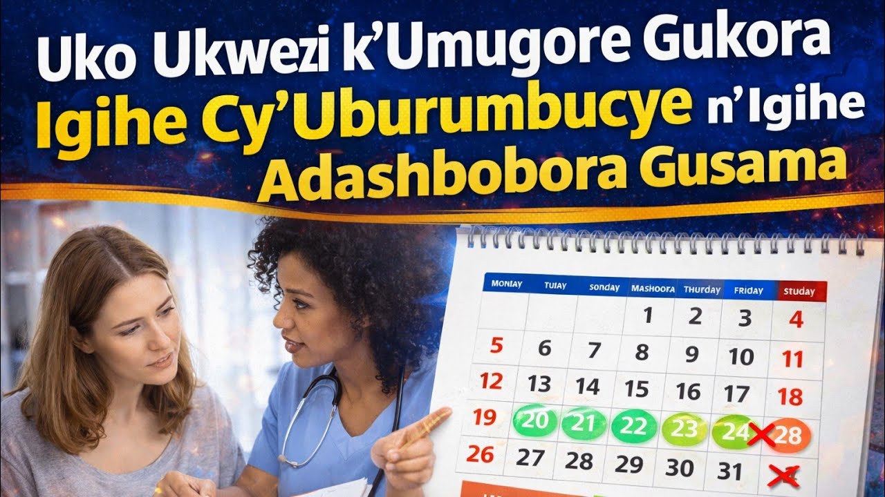 Uko ukwezi k'umugore gukora igihe cy'uburumbucye n'igihe adashobora gusama#ovulation