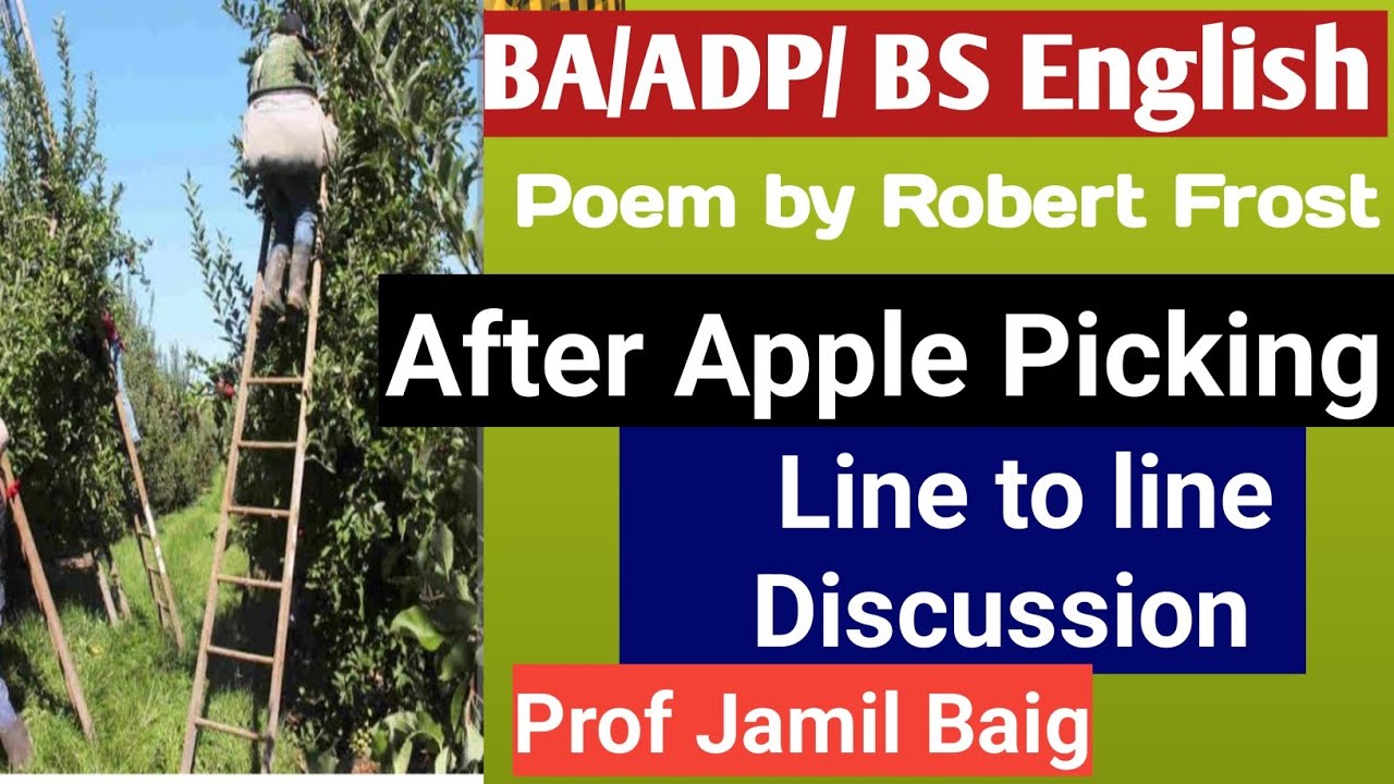 After Apple Picking by Robert Frost|| ADP , BS English | Line to Line Discussion||
