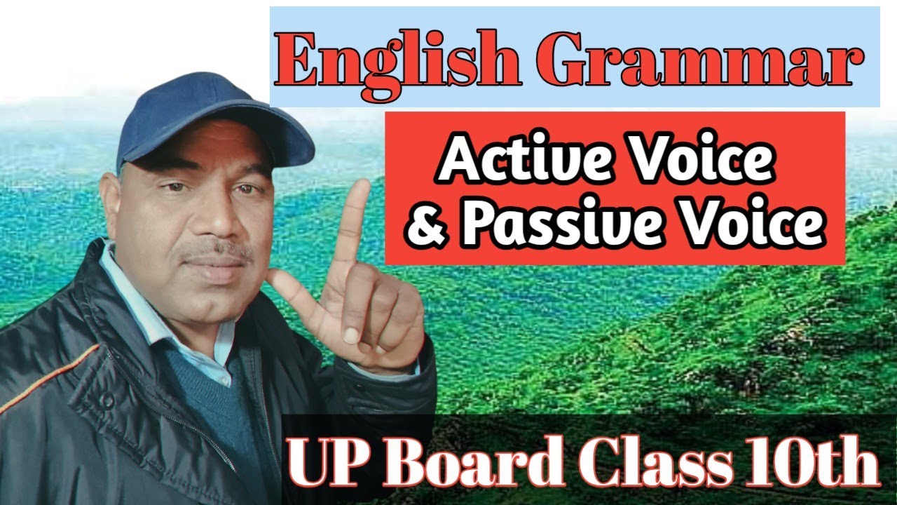 Class 10th UP board English Grammar|Active Voice and Passive Voice 
