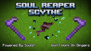 Soul Reaper Scythe! Custom Weapon Command Block Tutorial (Minecraft Bedrock)