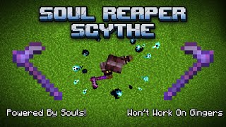 Soul Reaper Scythe! Custom Weapon Command Block Tutorial (Minecraft Bedrock)