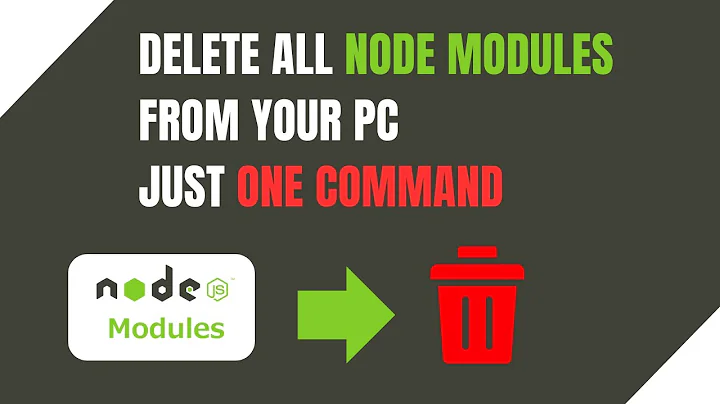 Delete ALL Node Modules from Your PC in ONE Command | Free Up Space Instantly