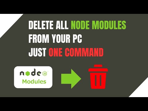 Delete ALL Node Modules from Your PC in ONE Command | Free Up Space Instantly