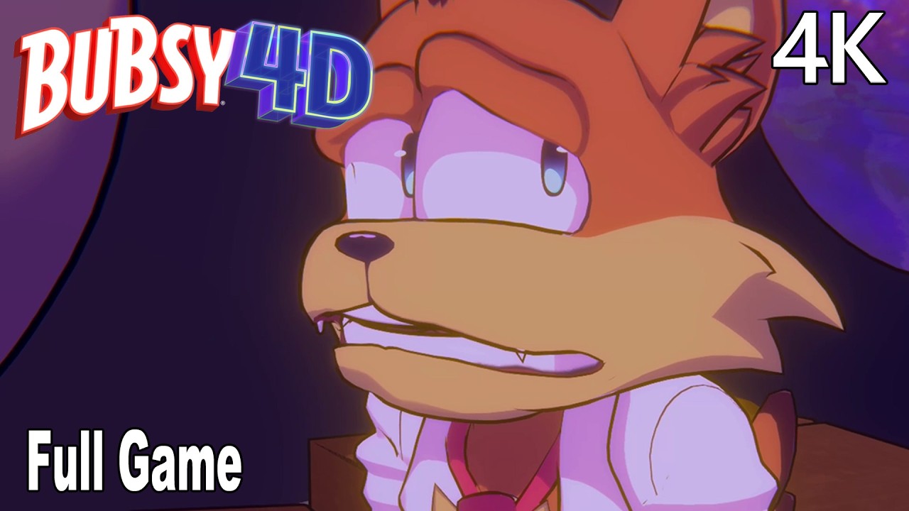 Bubsy 4D Full Gameplay Walkthrough | FULL GAME 4K No Commentary