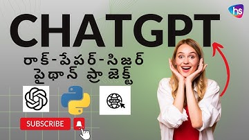 Python - Chat GPT + Python Rock Paper Scissors Game - telugu