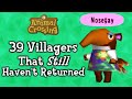 39 Animal Crossing Villagers That Haven't Returned