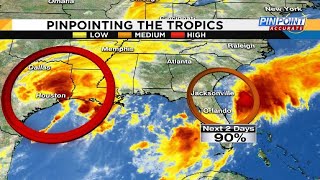 Low over Florida expected to become Tropical Storm Irma