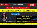#55 Products of Product ( POS Form ) | Maxterm Explained (हिन्दी)