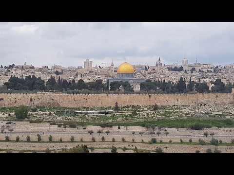 The landscape that Jesus saw when he knew that Jerusalem was about to be destroyed