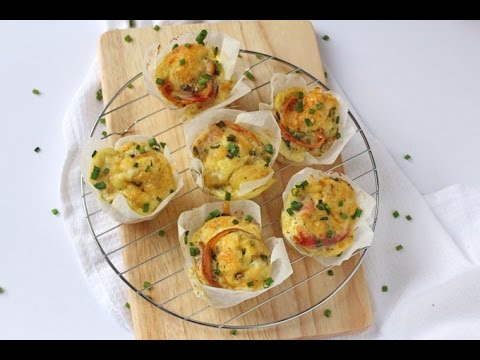BACON, CHEESE & CHIVE EGG MUFFINS | MY FUSSY EATER