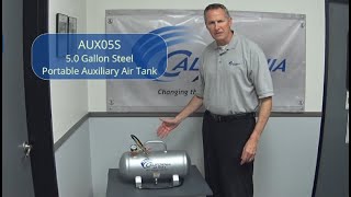 CALIFORNIA AIR TOOLS AUX05S 5.0 Gallon Steel Portable Auxiliary Air Tank