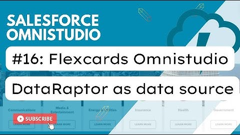 Session 16: Flexcards | DataRaptor as Data Source Type | Omnistudio | Salesforce Vlocity Sessions