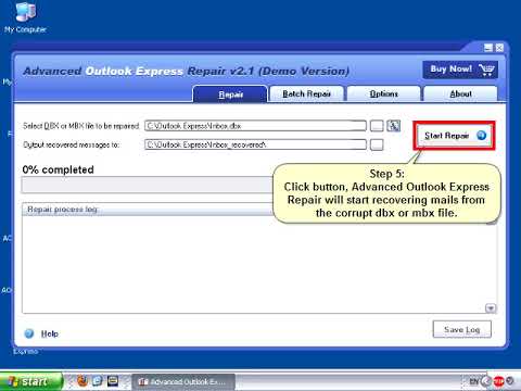DataNumen Outlook Express Repair Video Tutorial(Demo Version)