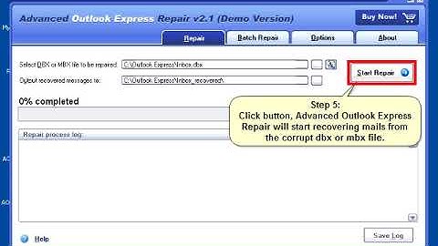 DataNumen Outlook Express Repair Video Tutorial(Demo Version)
