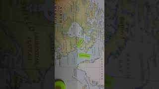 Hudson strait and davis strait। । world map learn