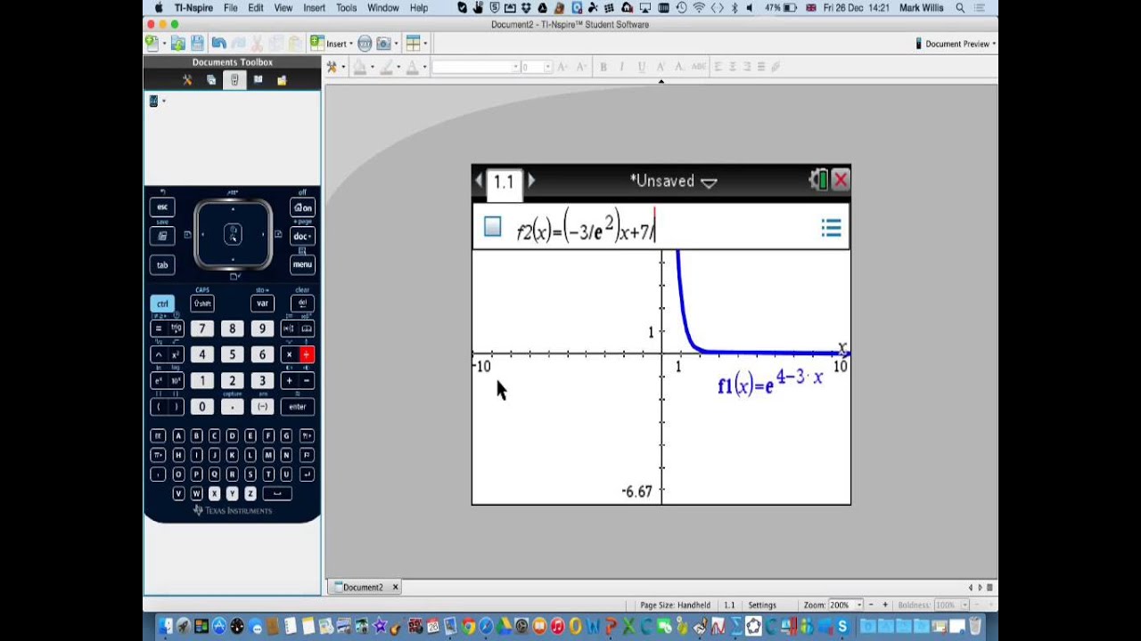 7.4 Equation of tangent and normal of an exponential function - YouTube