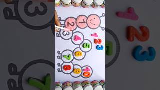 123 counting numbers,123 song, Rhymes, Colours for toddlers, Drawing,Art and craft #123 #drawing