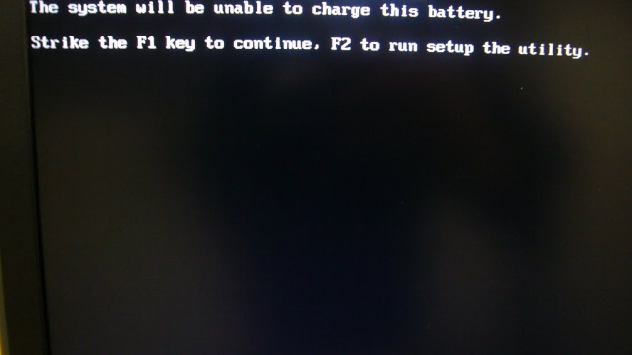 Dell Warning The battery cannot be identified The system will be unable to charge this fix error