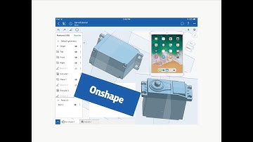 Servo Motor 3D Design in OnShape iPad Pro