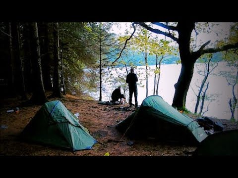 Wild Camping By The Lochside With Friends Youtube