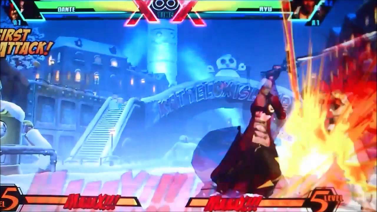 UMvC3 Dante teleport resets/mixups with Viper's burn kick