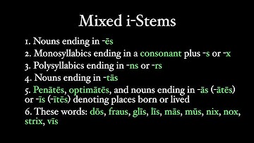 More on Third Declension i-Stems