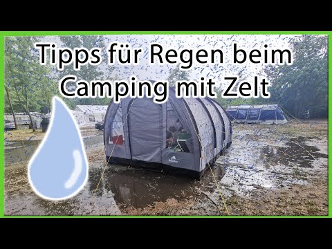 Tipps für Regen beim Camping mit Zelt | Hacks | Gadgets | zelten mit Kind