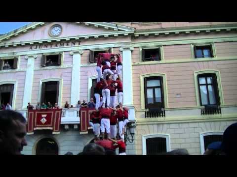 Castellers de Barcelona: 4d8 Festa Major de Sabadell 06/09/2015