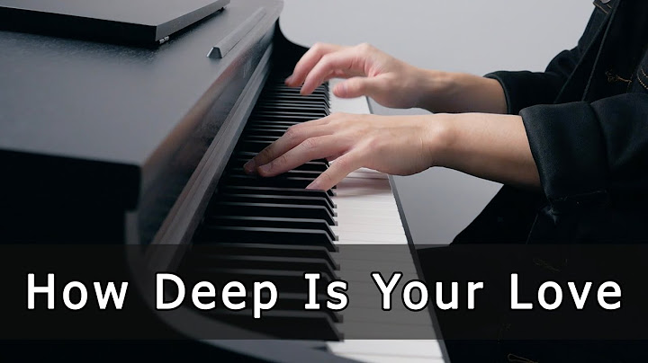 How Deep Is Your Love Piano version - Piano performance video thumbnail
