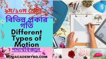 বিভিন্ন প্রকার গতি । স্থিতি ও গতি ।গতি ।২য় অধ্যায় । পদার্থ বিজ্ঞান ।