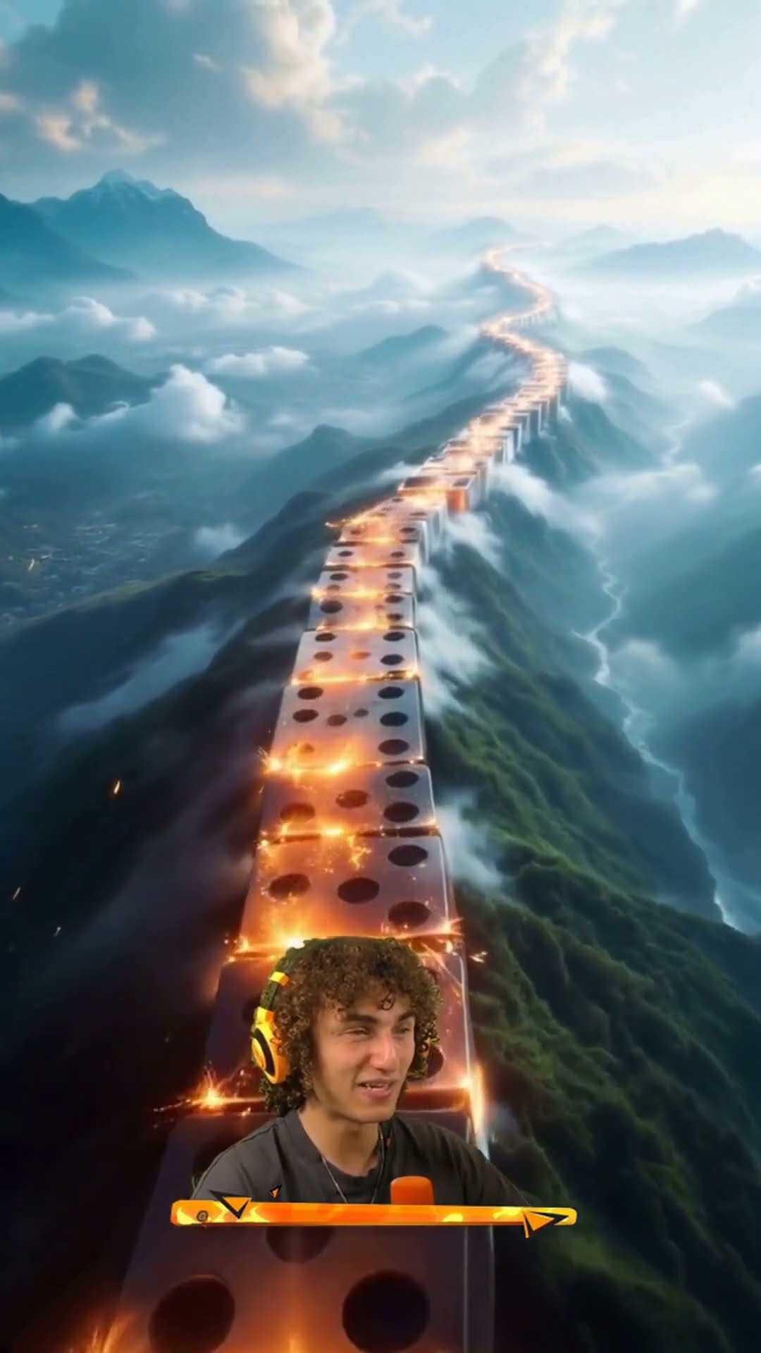 INFINITE Dominoes Toppling over MOUNTAINS!?
