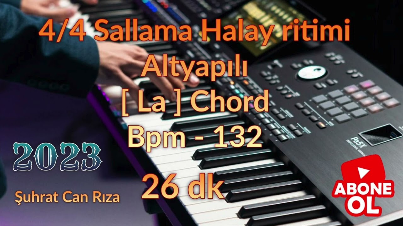 4\4 Sallama Halay Ritimi [ Altyapılı LA - Chord ] BPM - 132