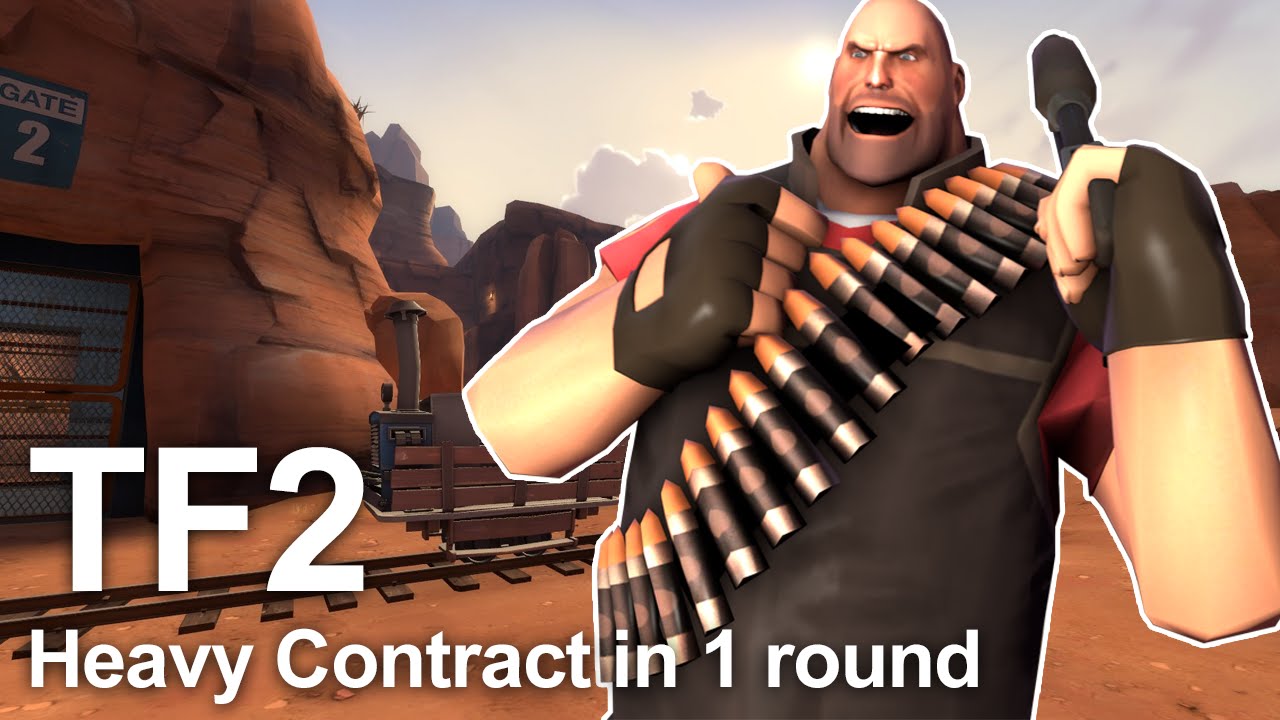 TF2 Heavy contract in 1 round