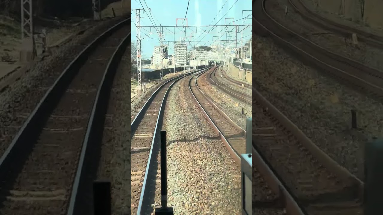 須磨から垂水前面展望シーン