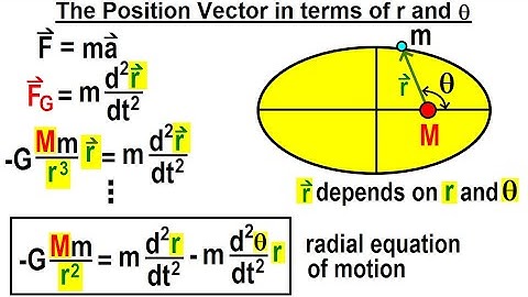 Astrophysics: Binary Star System  (20 of 40) The Position Vector in Terms of r and theta
