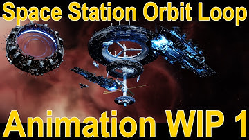 Space Station Orbit Loop Animation WIP 1