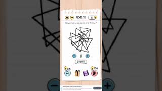 Brain test Level 72 how many squares are there Walkthrough