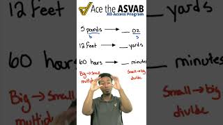 ASVAB Math in a Flash! (Unit Conversions — No Calculator) #shorts