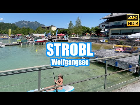 Strobl am Wolfgangsee Austria 2023 🇦🇹  Walking tour ☀️ 4K HDR