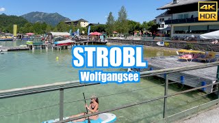 Strobl am Wolfgangsee Austria 🇦🇹 Walking tour ☀️ 4K HDR